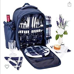Picnic Basket Backpack (set for 4)